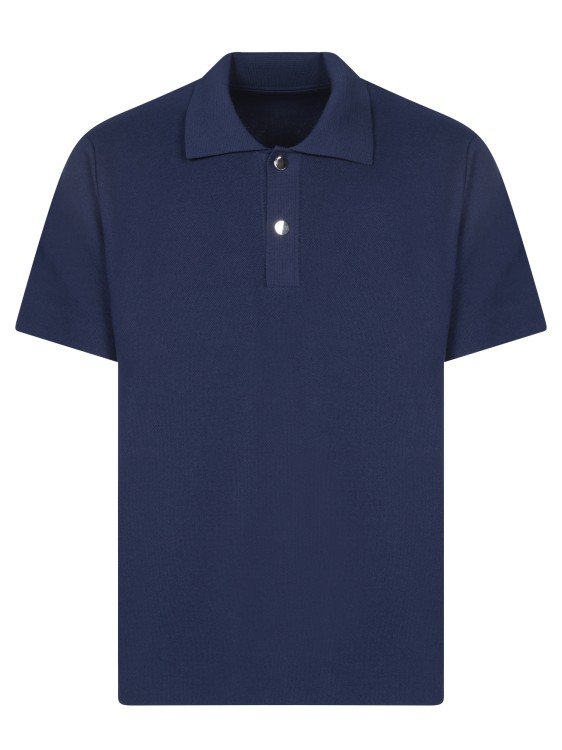 Jacquemus Viscose Polo Shirt In Blue