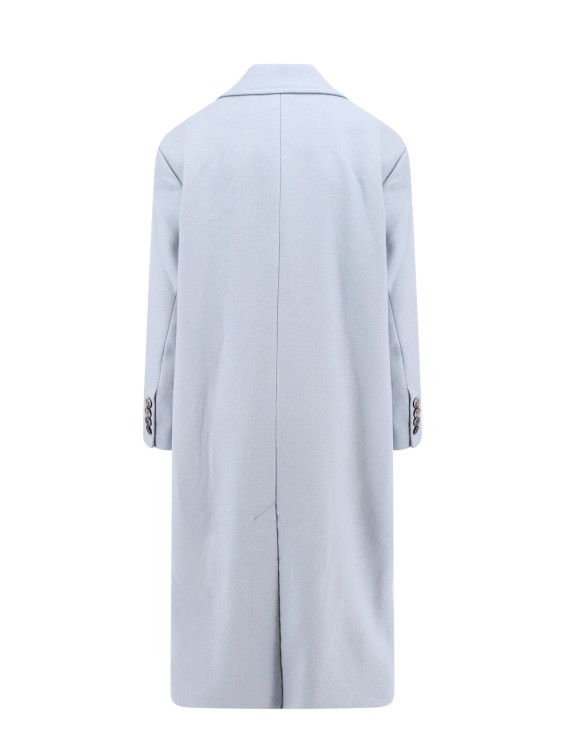 Shop Ami Alexandre Mattiussi Virgin Wool Coat In White
