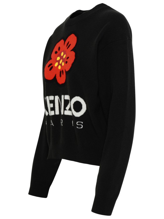 Shop Kenzo Boke Flower Sweater In Black Wool