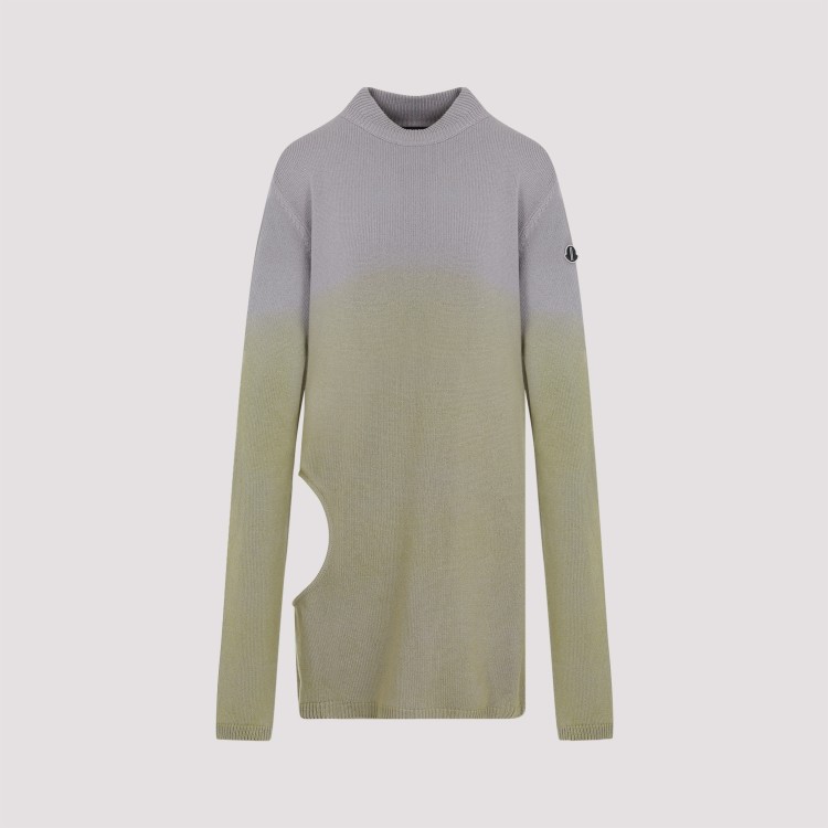 Shop Moncler X Rick Owens Acid Degradé Subhuman Sweatshirt In Grey