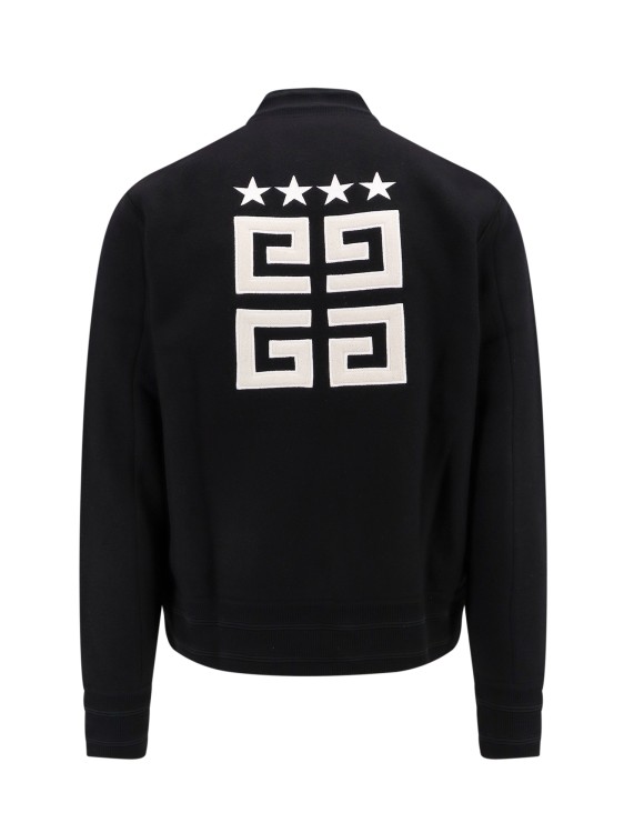 Shop Givenchy Wool Sweatshirt With Back 4g Logo In Black