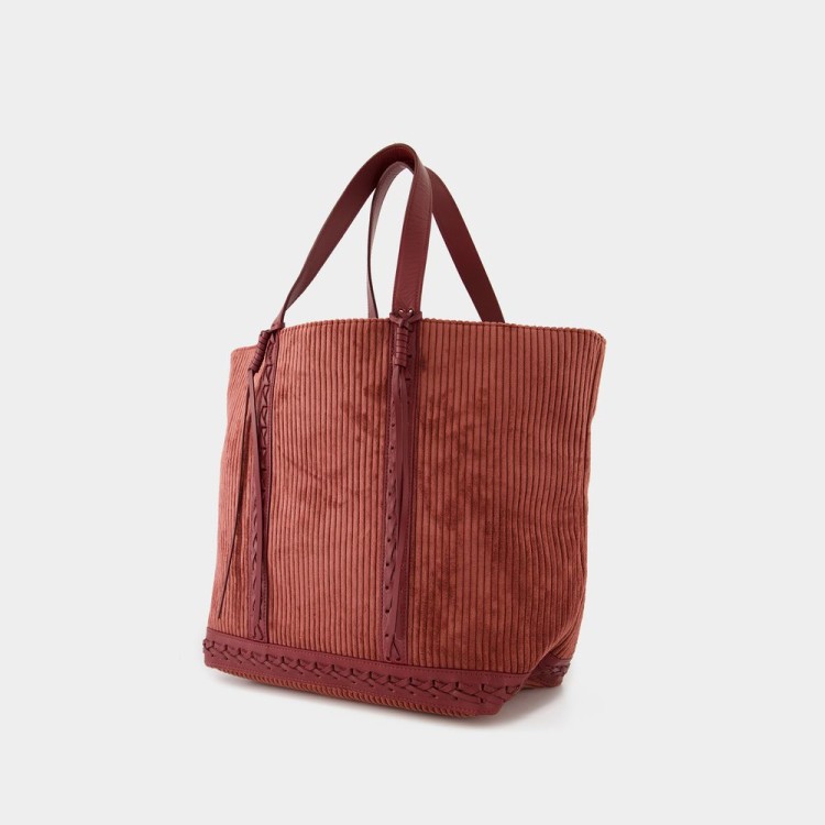 Shop Vanessa Bruno Tote L - Cotton - Rosewood In Brown