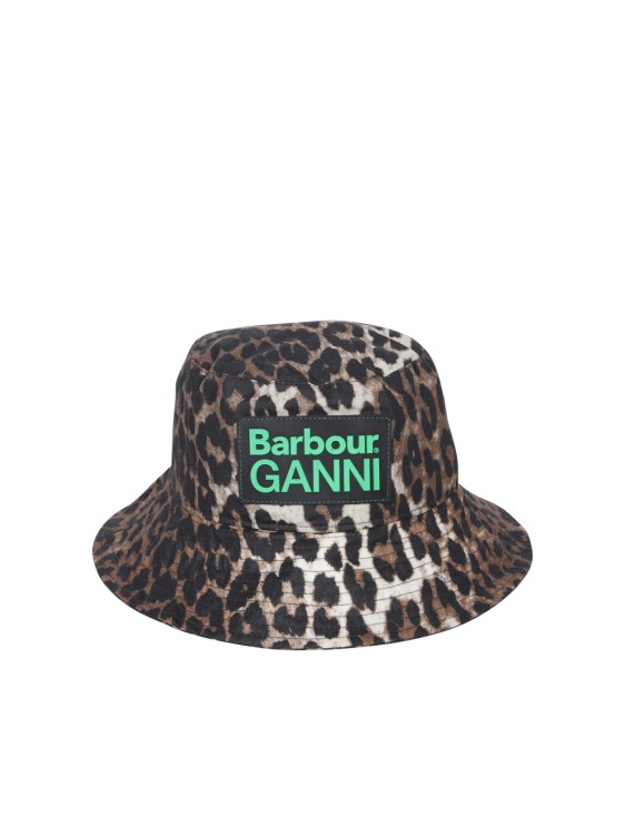 Ganni Cotton Hat In Grey