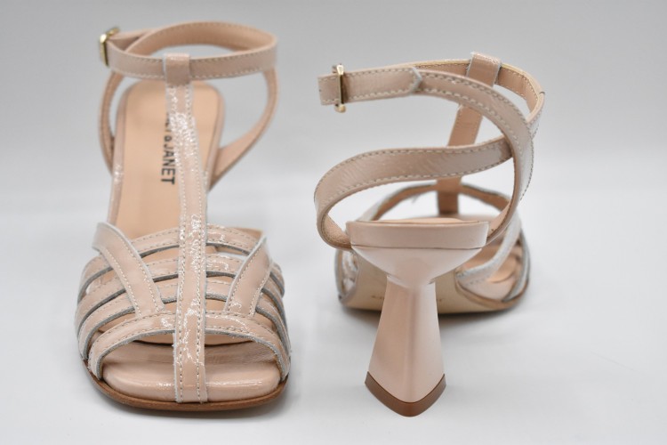 Shop Janet & Janet Natural Leather Shoes In Pink