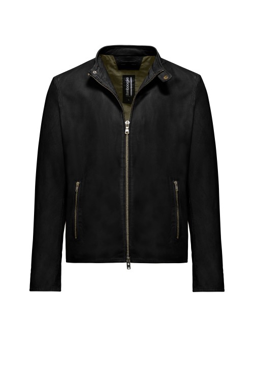 Shop Bomboogie Black Leather Jacket