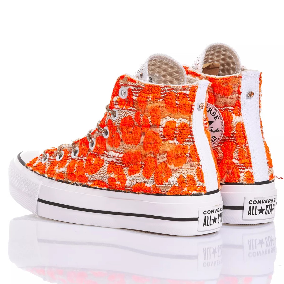 Converse Platform Multicolour Sneakers In White