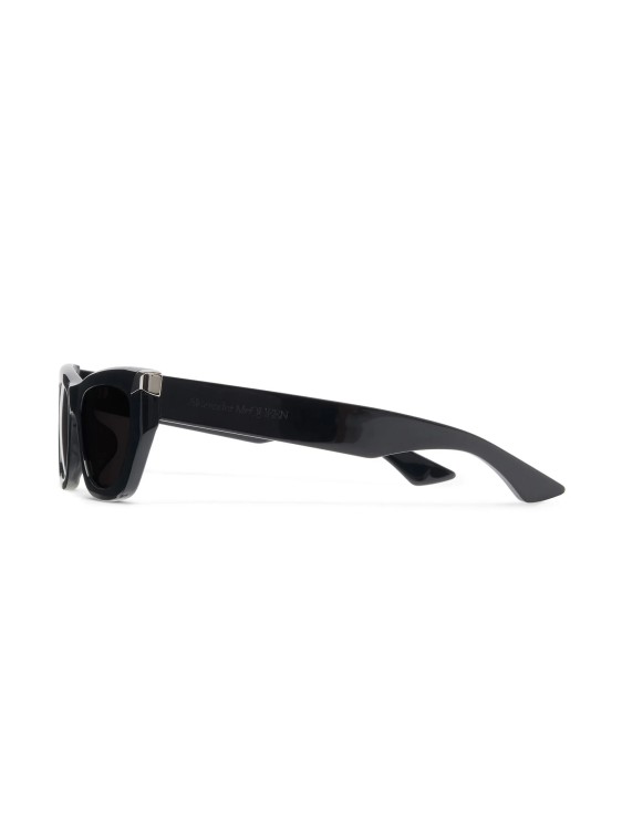 Shop Alexander Mcqueen Black Punk Rivet Sunglasses