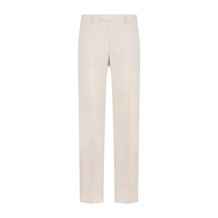 Shop Berluti Sand Beige Cotton Pants In Neutrals