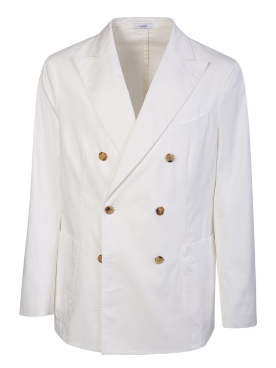 Shop Boglioli White Cotton Suit