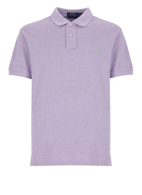 Shop Polo Ralph Lauren Polo Shirt With Pony In Purple