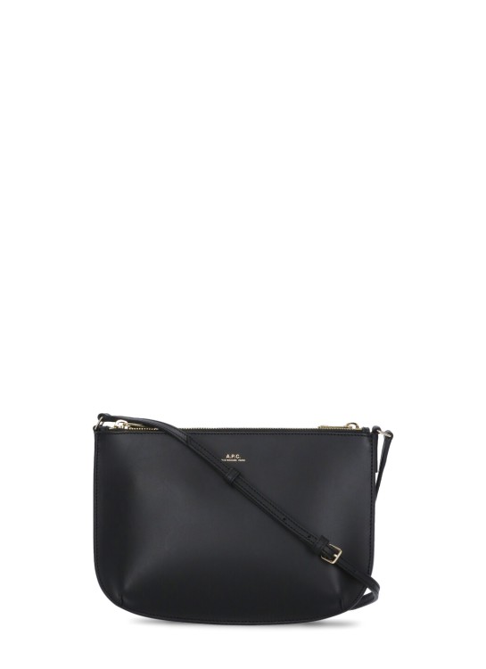 Apc Black Leather Shoulder Bag