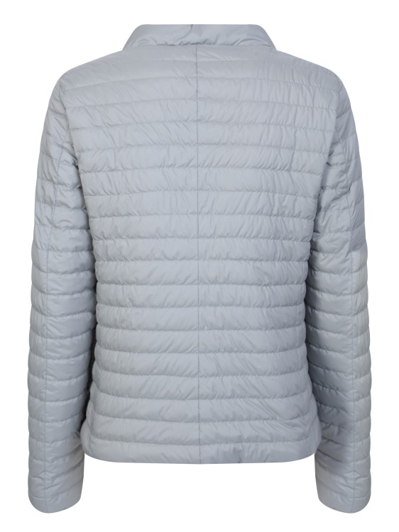 Shop Herno Grey/beige Padded Snap Fastening Jacket
