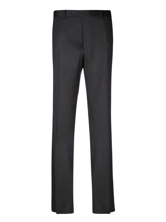 Shop Dell'oglio Jaspe Wool Pants In Black