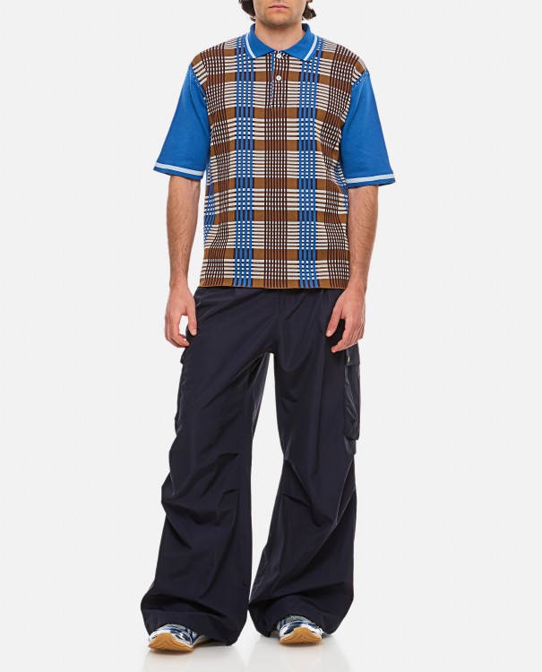 Shop Marni Cotton Polo Shirt In Blue