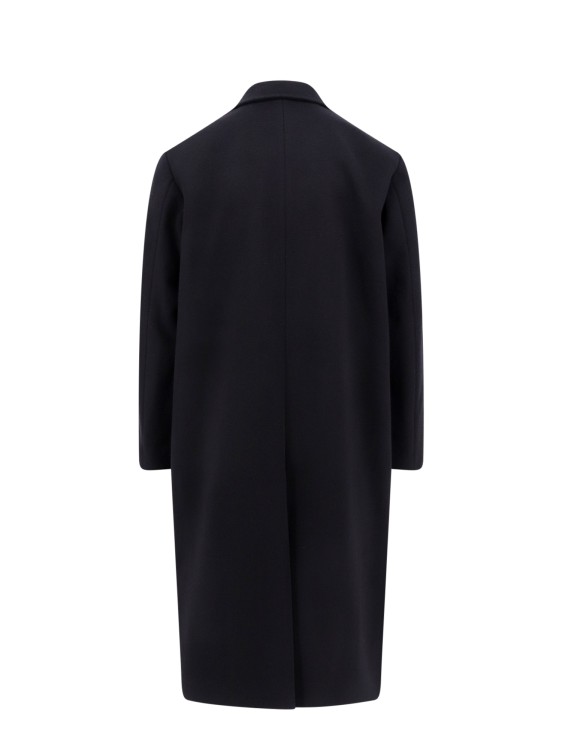 Shop Valentino Lined Single-breasted Wool Coat In Black