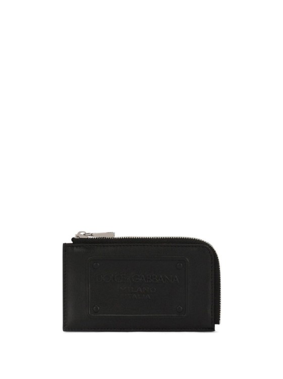 Dolce & Gabbana Logo-embossed Leather Wallet In Black