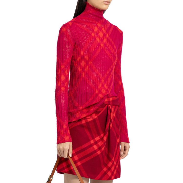 Shop Burberry Wool Sweater In Red