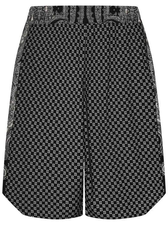 Shop Balmain Boxy Fit Shorts In Grey