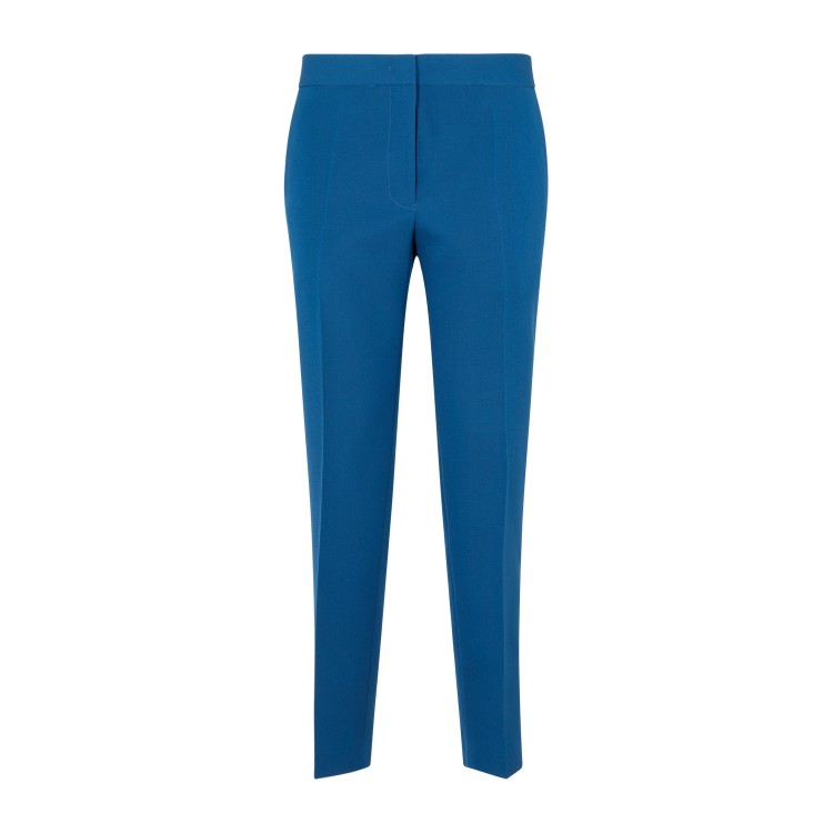 Shop Jil Sander Night Sky Wool Trouser In Blue
