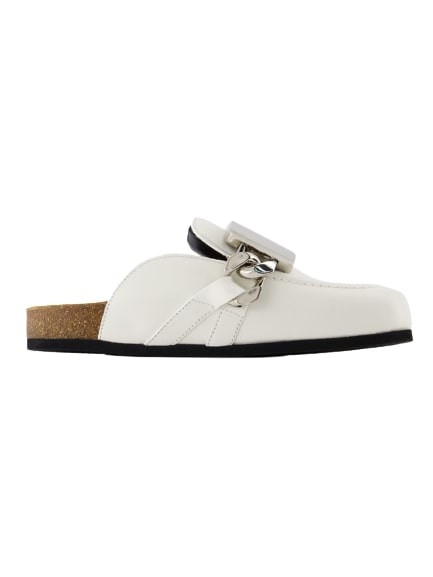 Shop Jw Anderson Gourmet Loafers - Hite - Leather In White