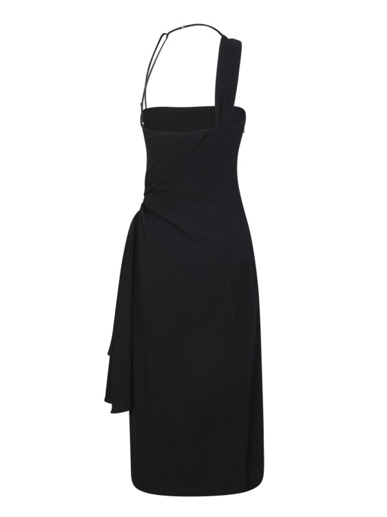 Shop Jacquemus Black Abanada Midi Dress