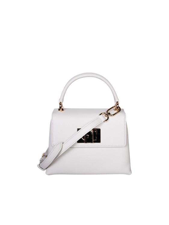 Furla Mini Leather Handbag In White