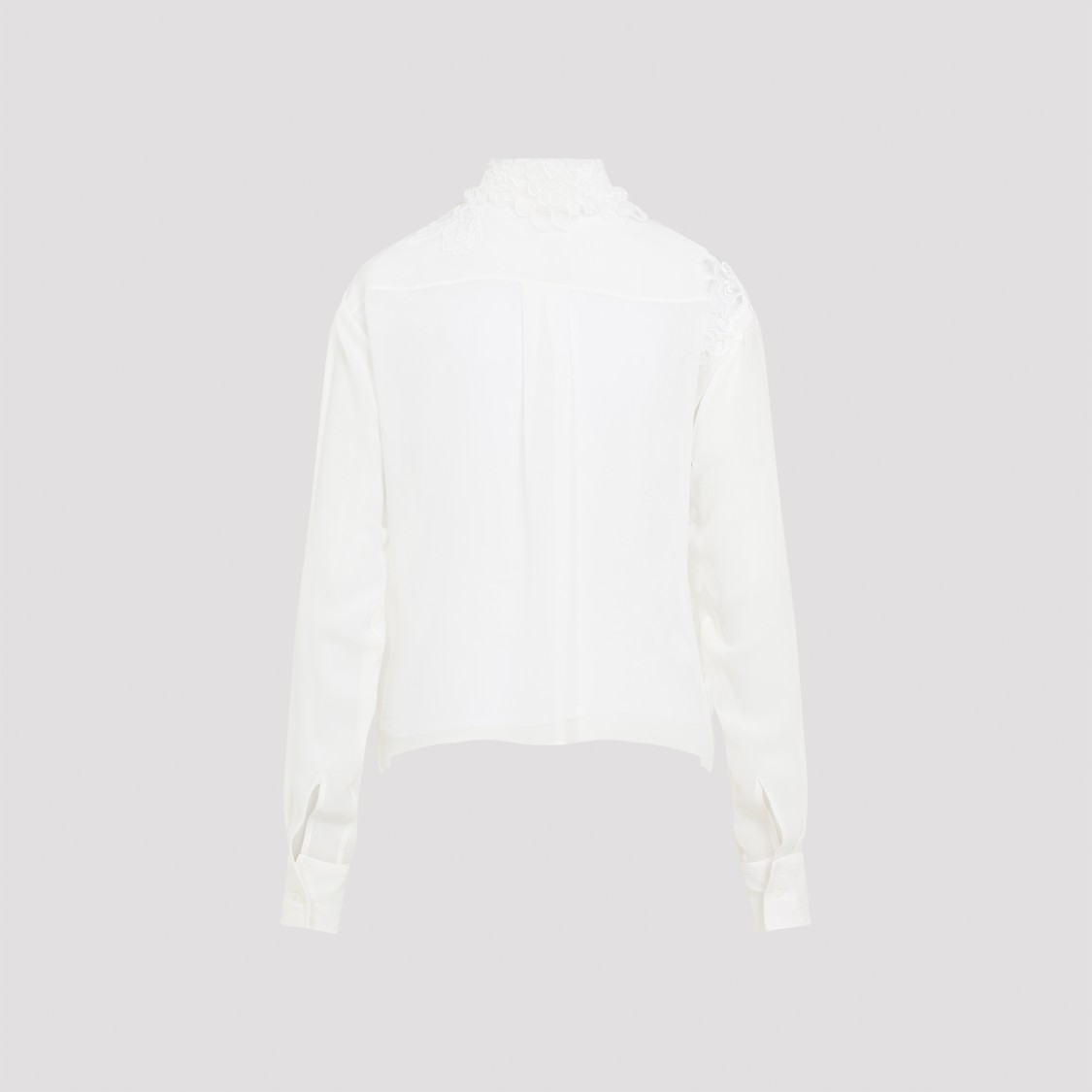 Ermanno Scervino Snow White Silk Shirt In White