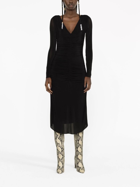Shop Isabel Marant Midi Laly Black Dress