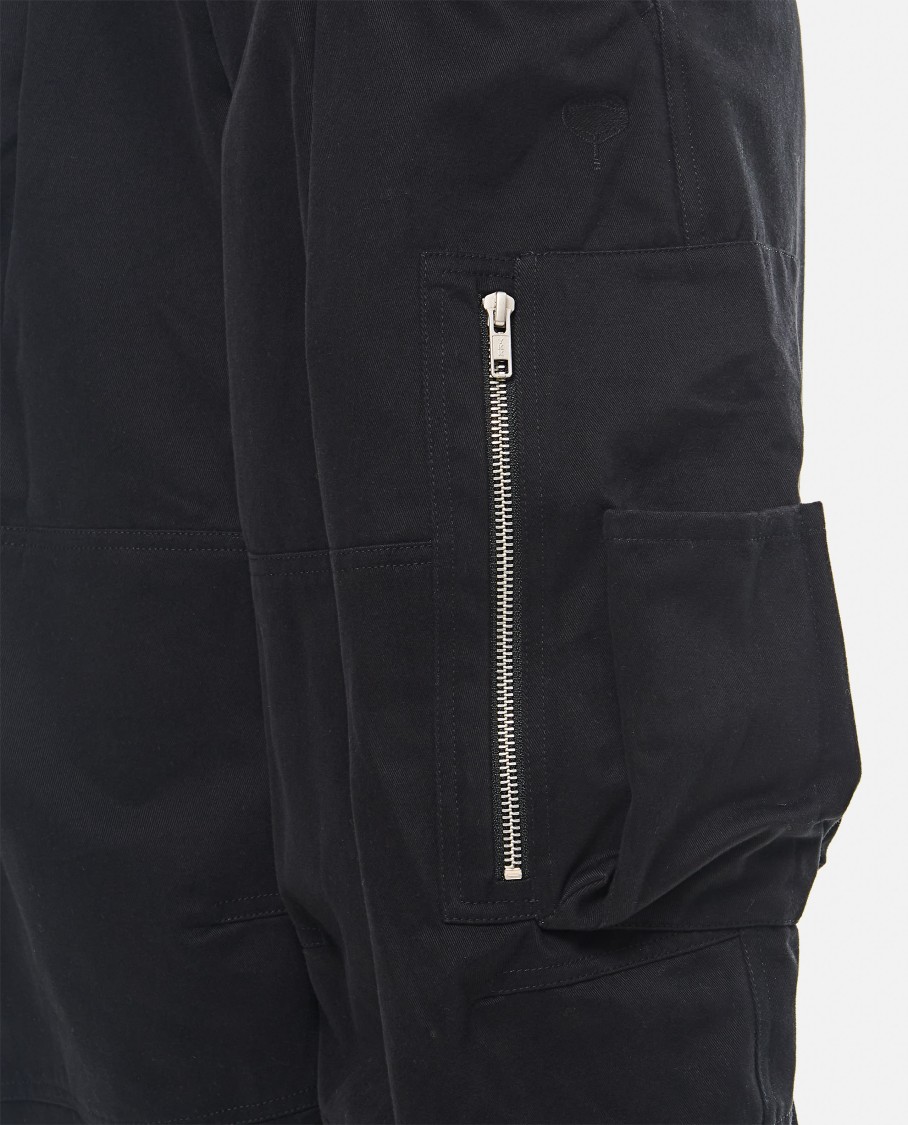 Mordecai Cargo Pocket Trousers In Black