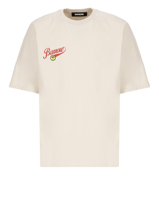 Barrow T-shirt With Logo In Neutrals