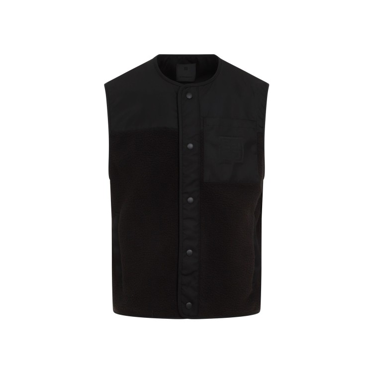 Givenchy Men's Mix Material Vest 4g Pocket In Black