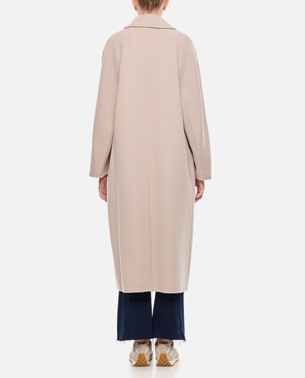 Max Mara Capi Double Breasted Oversize Coat In Pink