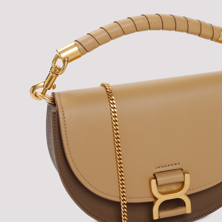 Shop Chloé Brown Marcie Leather Bag