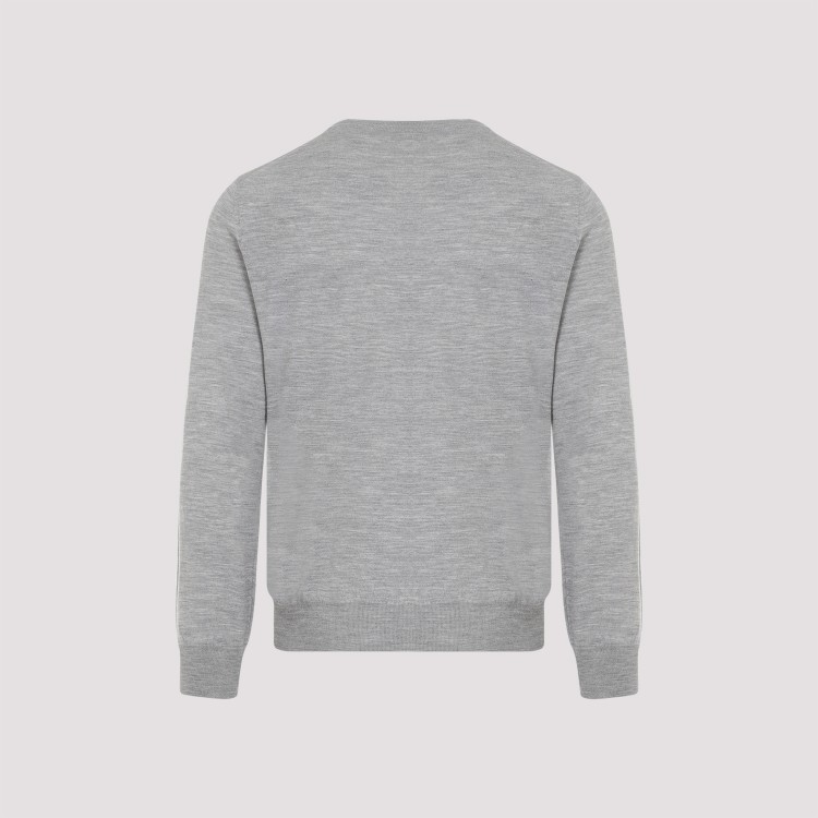 Brunello Cucinelli Wool And Cashmere Crewneck Sweater In Grey