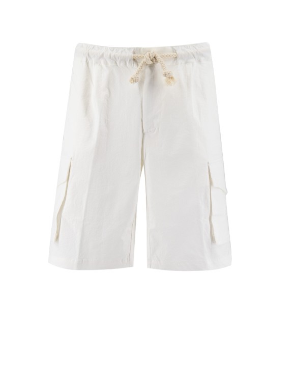 Doppiaa Practical Cotton Bermuda Shorts In White