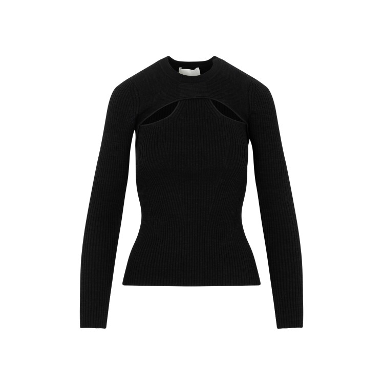 Shop Isabel Marant Black Wool Zana Sweater