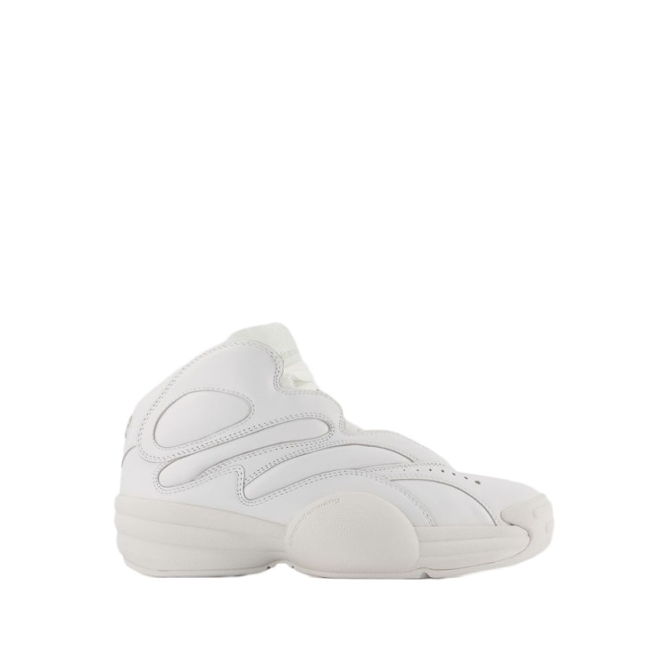 Shop Alexander Wang Aw Hoop Sneakers - Leather - White