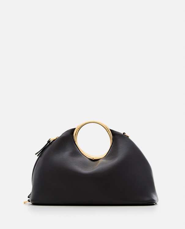 Shop Jacquemus Le Calino Leather Bag In Black
