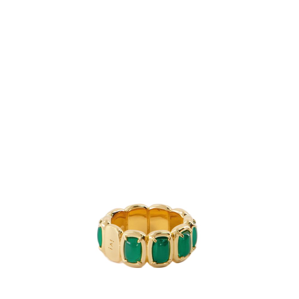 Ivi Toy Onyx-stone Ring In Gold