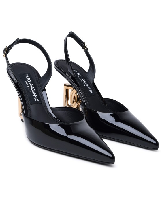 Shop Dolce & Gabbana Black Patent Leather Pumps