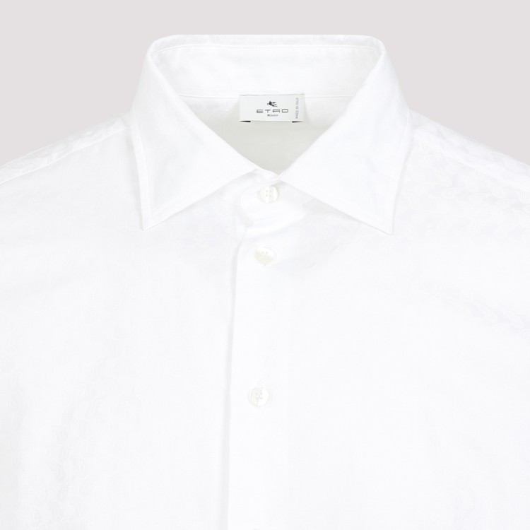 Shop Etro Roma White Cotton Shirt
