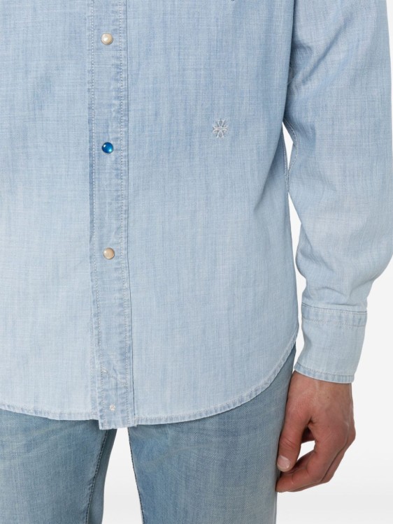 Shop Jacob Cohen Denim Shirt In Blue