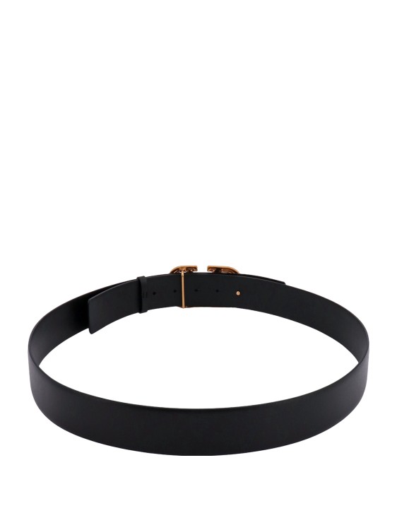 Shop Valentino Leather Belt In Black