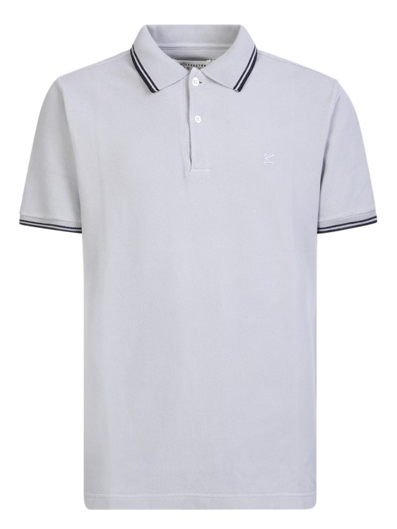 Maison Margiela Cotton Polo Shirt In Grey