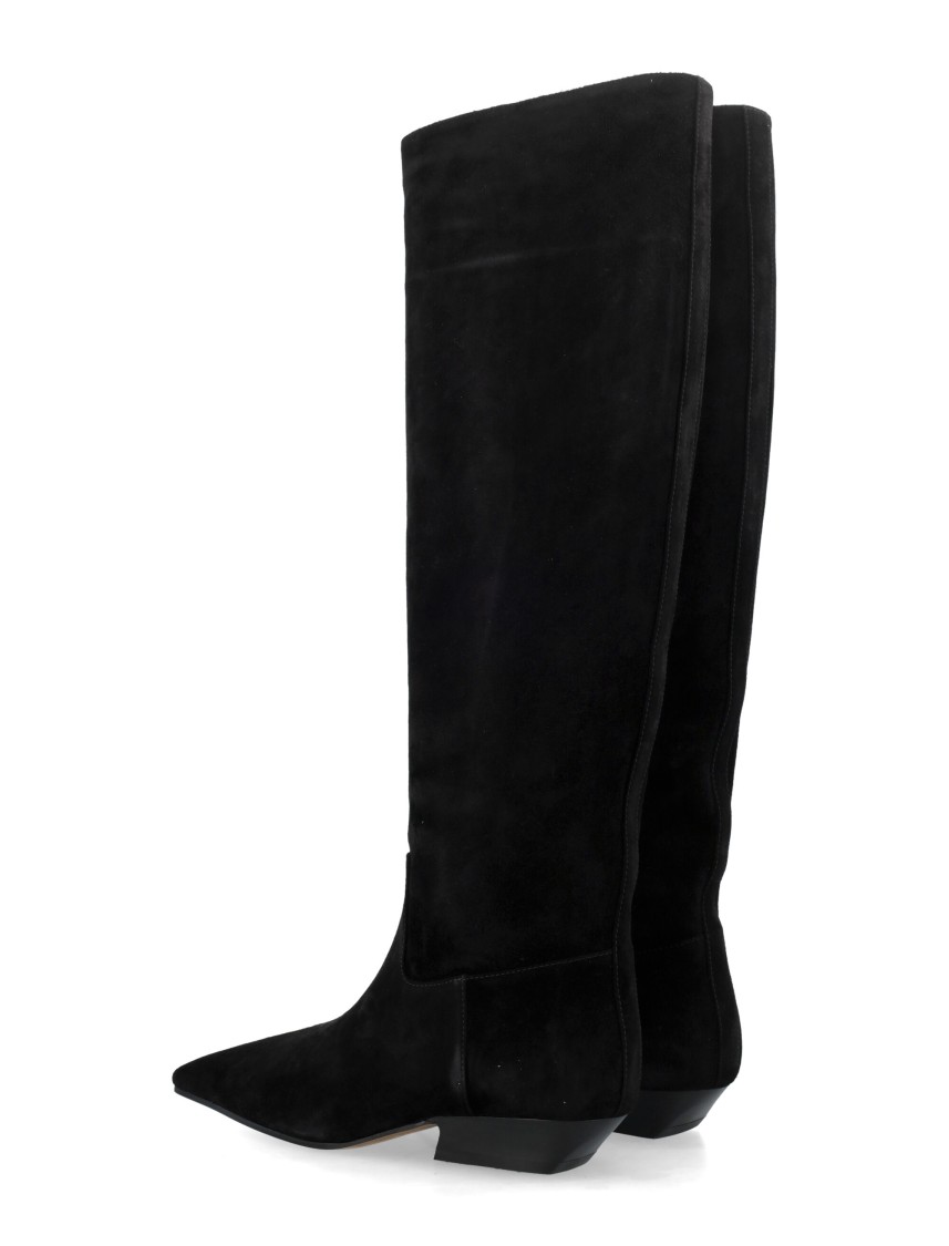 Shop Khaite Marfa Knee Boots In Black