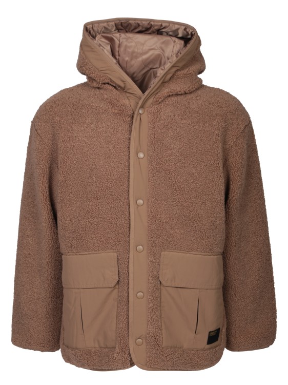 Carhartt Polyester Fleece Jacket In Brown