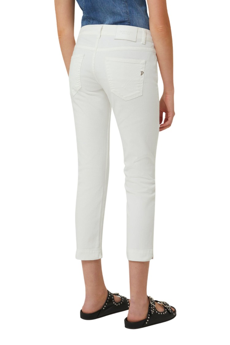 Dondup White Cotton Pants In White