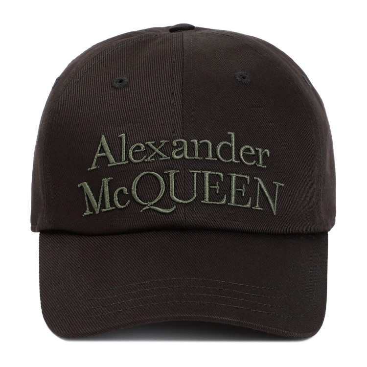 Shop Alexander Mcqueen Black Cotton Stacked Hat