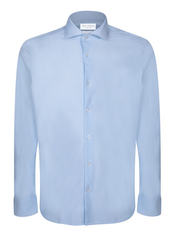Shop Dell'oglio Long Sleeve Shirt In Blue