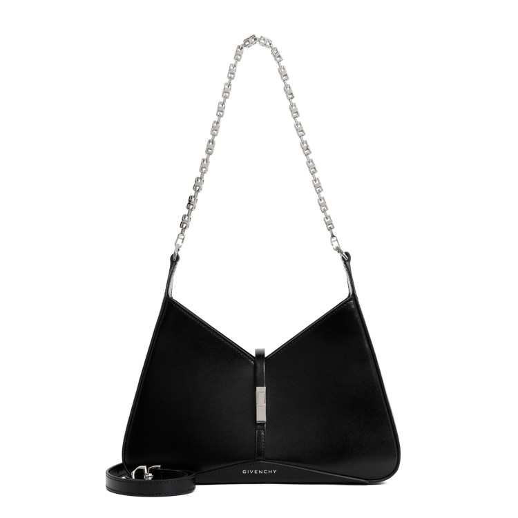Shop Givenchy Black Calf Leather Cut Out Zipped Bag